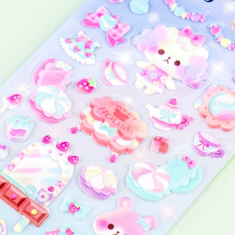 Stickers puffies So cute - Fête - 24 autocollants - Stickers 3D - Creavea