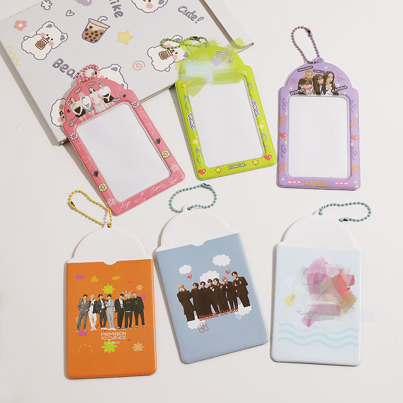 KPOP Photocard Holder Keychain - BTS, Blackpink, Twice, Enhypen, Aespa