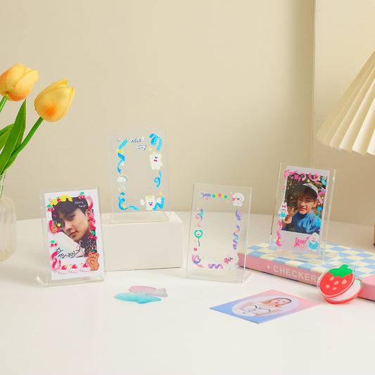 Kawaii Ribbon Acrylic Photocard Holders