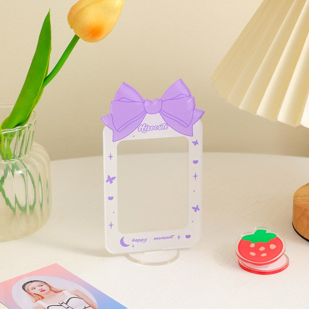 Kawaii Bow Acrylic Photocard Frames