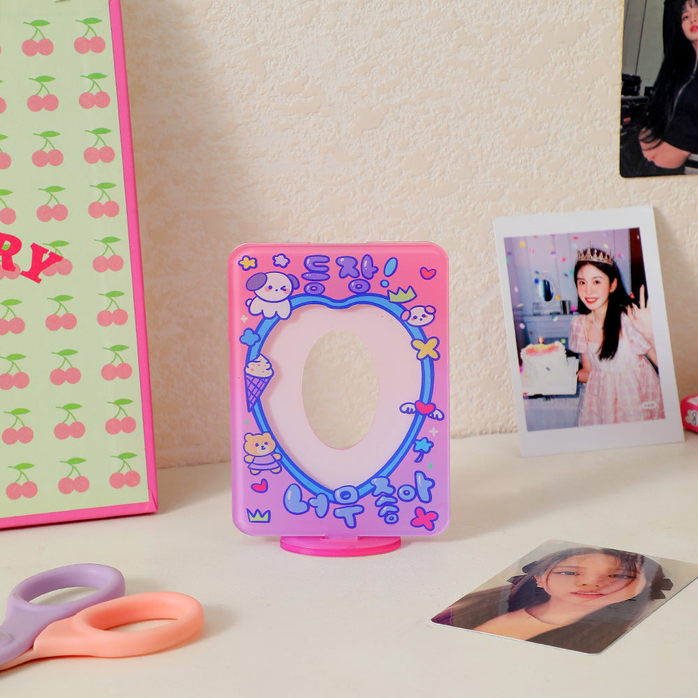 Kawaii Hangul KPOP Photocard Frames