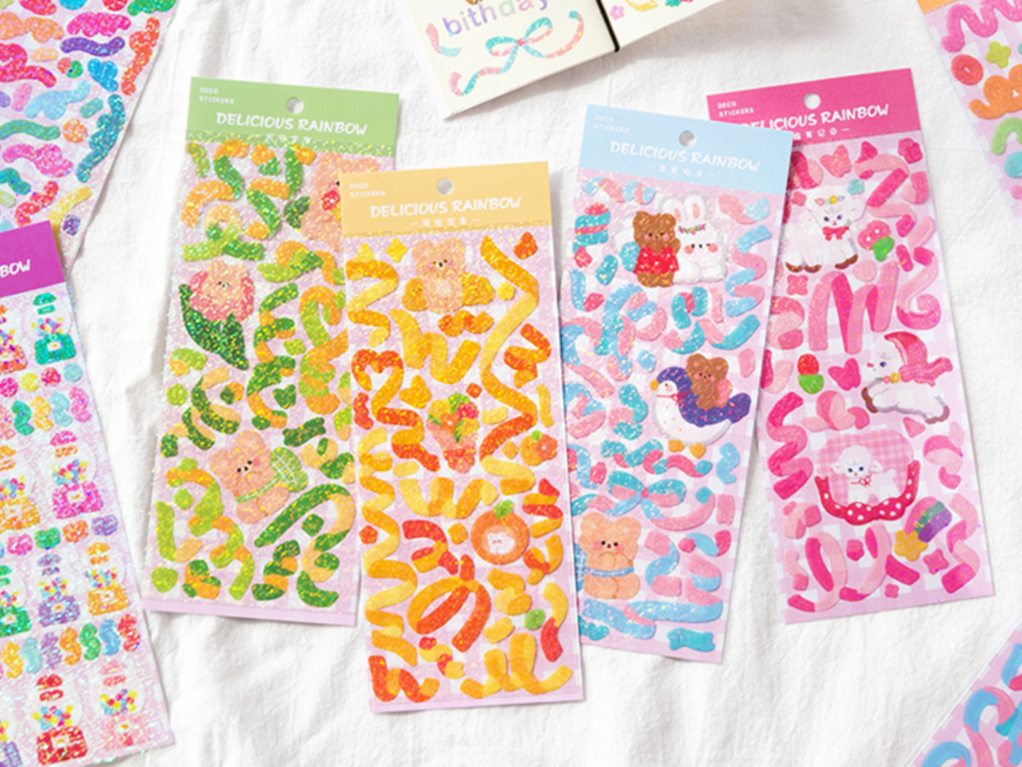 Kawaii Colourful Rainbow Deco Stickers