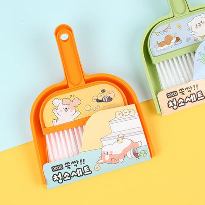 Kawaii Mini Desk Dustpan and Brush Set