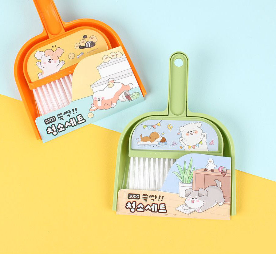 Kawaii Mini Desk Dustpan and Brush Set