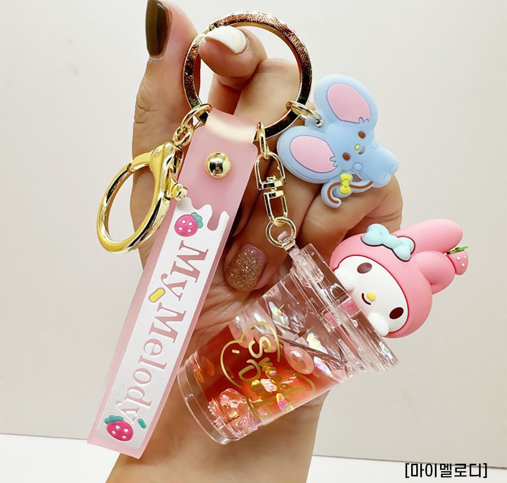 Licensed Sanrio Liquid Keychains